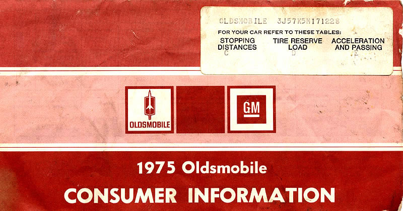 1975 Oldsmobile Consumer Information